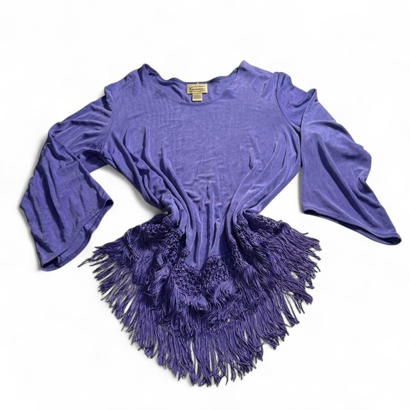 Purple Fringe Women's Top - Picture 2 of 7